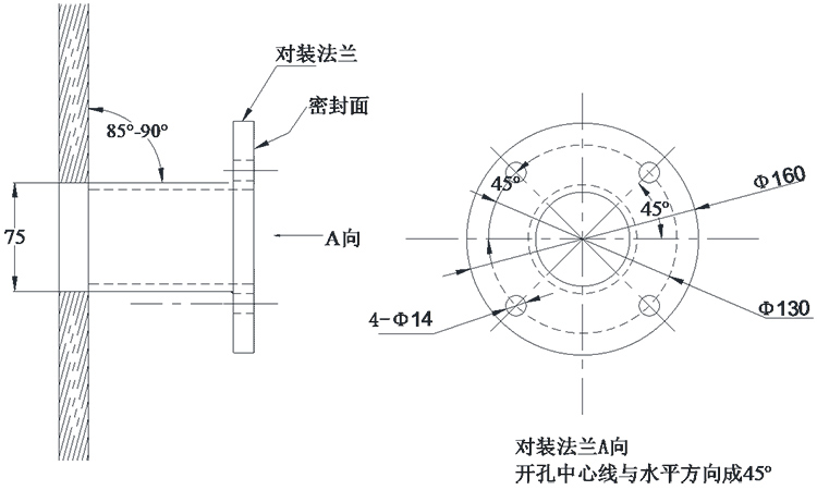 預裝法蘭安裝圖
